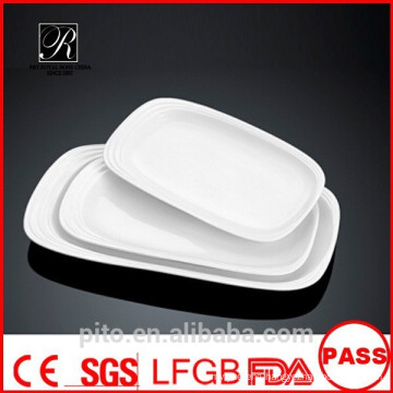 P&T porcelain factory porcelain rectangular plates, white plates